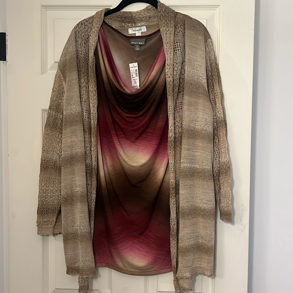3X Bundle - tank top and cardigan